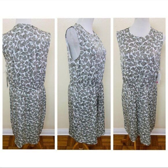 Nordstrom collection medium silk sheath print dress - Picture 2 of 8